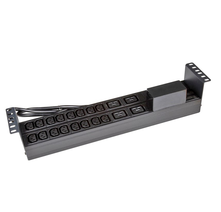 PowerShield Horizontal PDU with IEC C20 Input, 16 x C13, 4 x C19 outlets, provides reliable power distribution for horizontal installations PowerShield Horizontal PDU with IEC C20 Input, 16 x C13, 4 x C19 outlets, provides reliable power distribution for horizontal installations